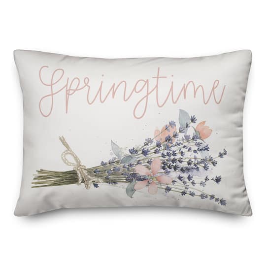 Michaels, Springtime Bundled Flowers Throw Pillow – Category: Pillows, Throws, Table Linens, & Runners